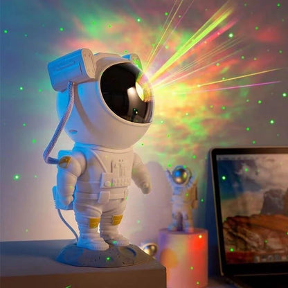 Best Quality ASTRONAUT LIGHT PROJECTOR – 360° Galaxy Star Projector with Double Magnets, Timer & Remote Control
