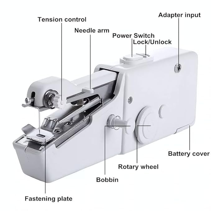Best Quality MINI ELECTRIC CORDLESS SEWING MACHINE – Handheld & Portable For Quick Repairs & DIY Crafts
