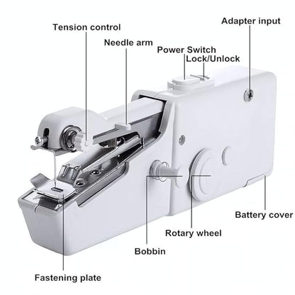 Best Quality MINI ELECTRIC CORDLESS SEWING MACHINE – Handheld & Portable For Quick Repairs & DIY Crafts